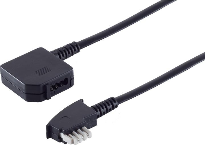 Actual product image Shiverpeaks S/CONN maximum connectivity TAE telephone extension-TAE N plug to TAE N coupling, 6-wire, 3.0m