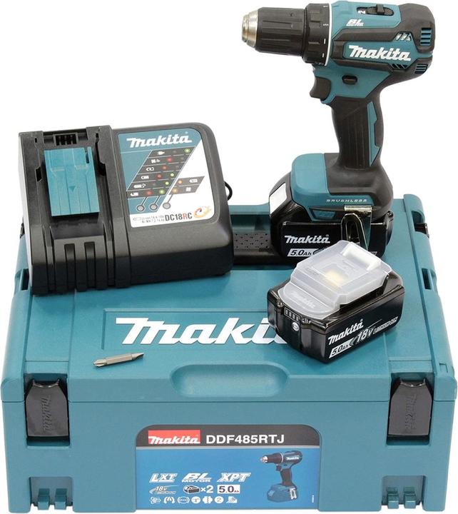 Actual product image Makita DDF485RTJ (Rechargeable battery operated)