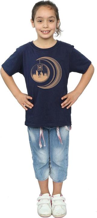 Actual product image Girls Hogwarts Moon Cotton T-Shirt (140, 146)