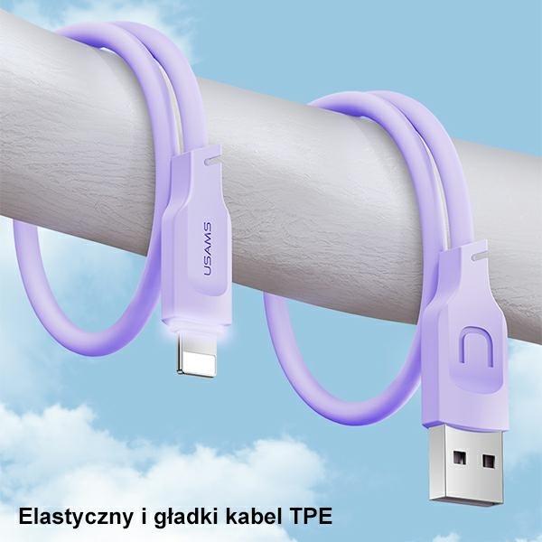 Produktbild Usams Kabel lightning Fast Charging 2,4A Lithe Series 1,2m zielonygreen SJ565USB (1.20 m, USB 3.0)