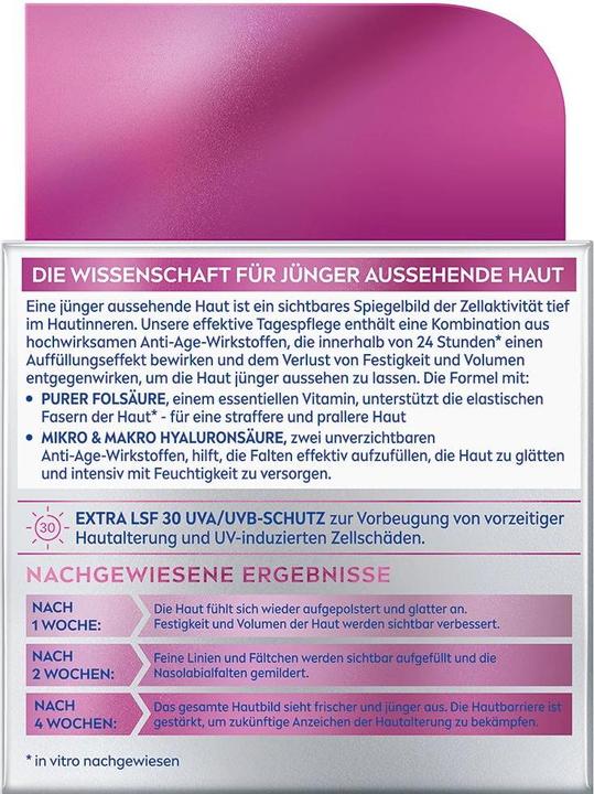 Nährwerte und Zutaten NIVEA Cellular Expert Filler Anti-Age Tagespflege LSF 30 (50 ml, Tagescreme, SPF 30)