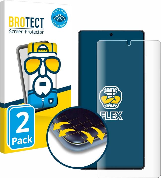 Produktbild BROTECT Fullscreen Schutzfolie Displayschutz Folie Klar Transparent (2 Stück, Samsung Galaxy S25 Ultra)