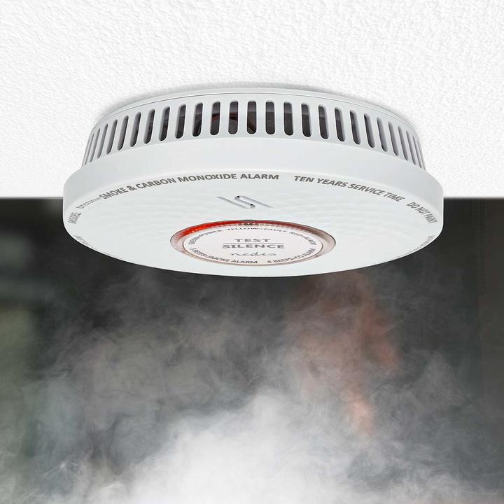 Produktbild Nedis Smoke & Kohlenmonoxid-Alarm | Batteriebetrieben | Batterie Lebensdauer bis zu: 10 Jahre | EN