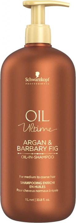 Actual product image Schwarzkopf Professional Oil Ultime Argan And Barbary Fig Oil-In-Shampoo - (1000 ml, Liquid shampoo)
