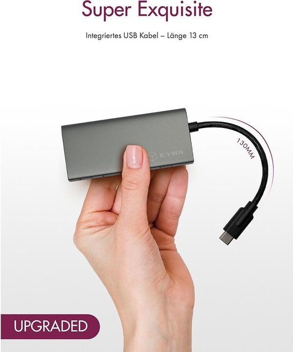 Produktbild Icy Box USB-Hub IB-HUB1428-C31 (USB-C, 4 Ports)