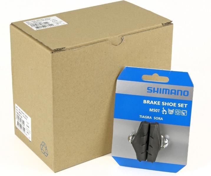 Actual product image Shimano Brake pads M50T for alloy wheels 10 pair (Shimano, Rubber)