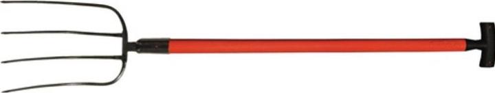 Polet Dunggabel Zinkenlänge 320 mm 4 Zinken Fiberglas T-Stiel 3001 Gewicht 1630 g