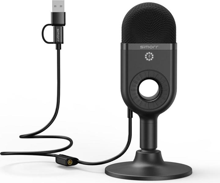SmallRig 3491 Simorr Wave U1 USB Condenser Microphone (Black)