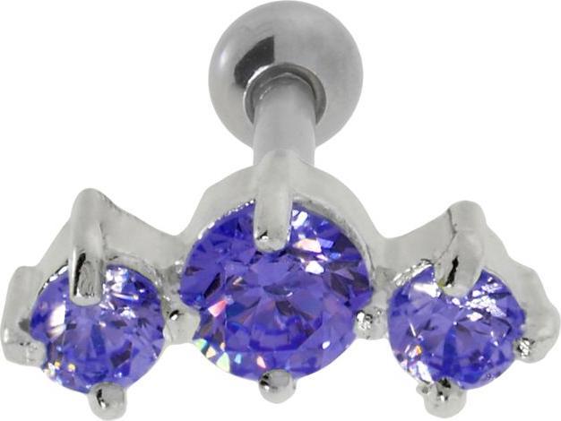 Bijouteria Ohrpiercing (Edelstahl, Messing, Zirkonia)