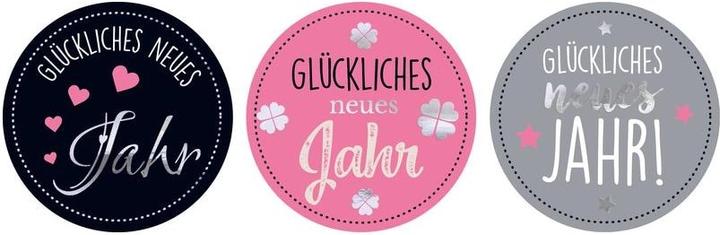 Actual product image Avery Sticker on roll New Year 50 pieces Grey / Pink / Black