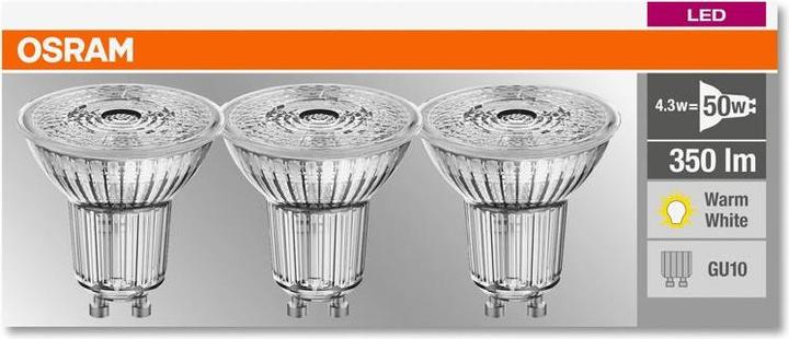 Produktbild Osram Led Base Par16 (GU10, 4.30 W, 350 lm, 3 x, F)