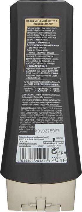 Image du produit Schwarzkopf Gliss Cure Ultimate Repair (200 ml)