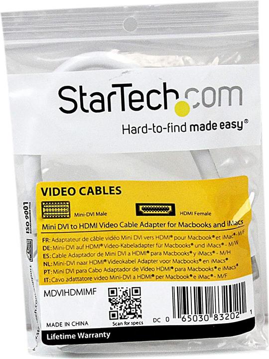 Image du produit StarTech Mini DVI vers (HDMI, 20 cm)