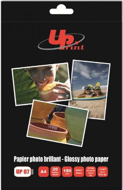 Produktbild Fotopapier für A4-Drucker (UP07) (180 g/m², A4, 20 x)