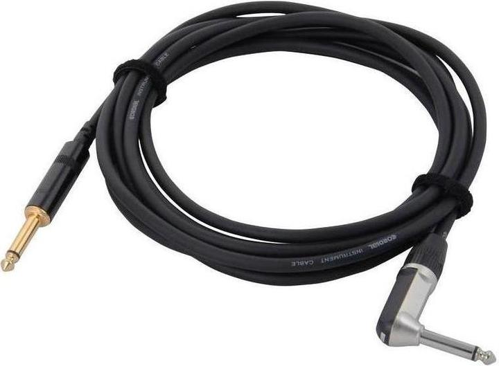 Produktbild Cordial Intro Cable 5 - Instrumenten- und Gitarrenkabel CCI PR mit Winkelklinke (3 m, 6.3mm Klinke (Jack))
