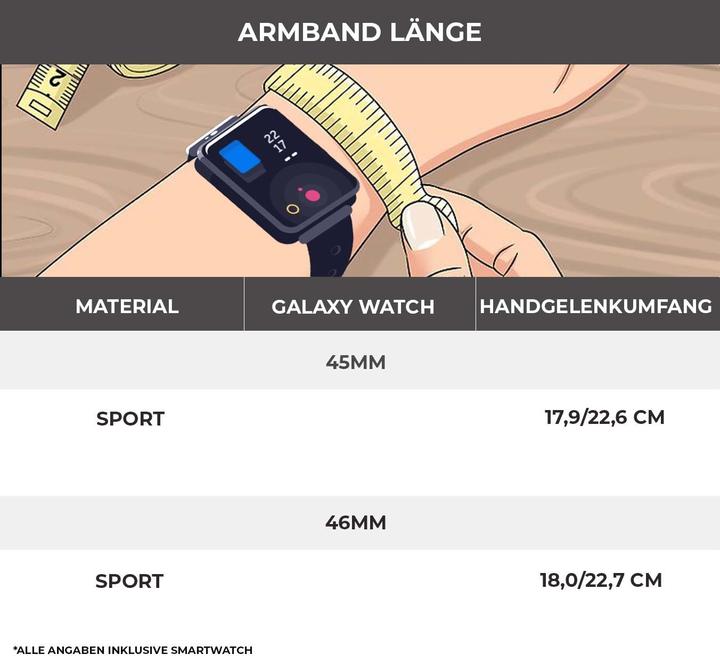 Actual product image Strap-it Sports bracelet (22 mm, Silicone)