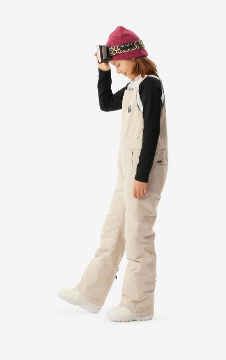 Actual product image Wedze Snowboard trousers dungarees kids piste - 500 white (164)