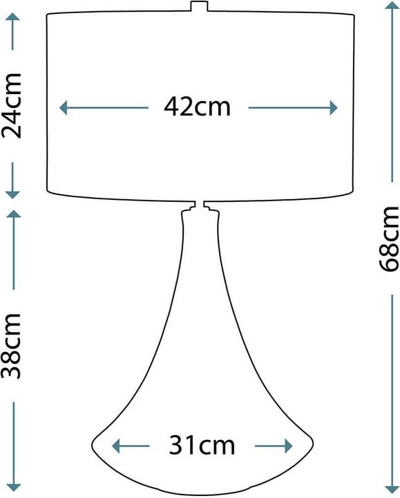 Produktbild Elstead Lighting Pinner Tischleuchte E27 Zartes Rosa und Mattes Creme Creme, Made in UK (E27)