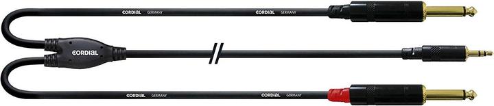 Produktbild Cordial CFY 1.5 WPP - Y-Adapterkabel 3.5mm Klinke - 2x 6.3mm Mono-Klinke (1.50 m, 3.5mm Klinke (AUX), 6.3mm Klinke (Jack))
