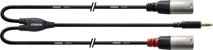 Actual product image Cordial CFY 3 WMM-LONG - Y-cable / 3.5mm jack - 2x XLR (3 m, XLR, 3.5mm jack (AUX))