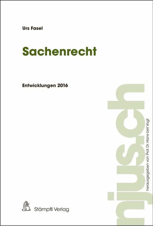 Immagine prodotto Sachenrecht (Tedesco, Urs Fasel, 2017)