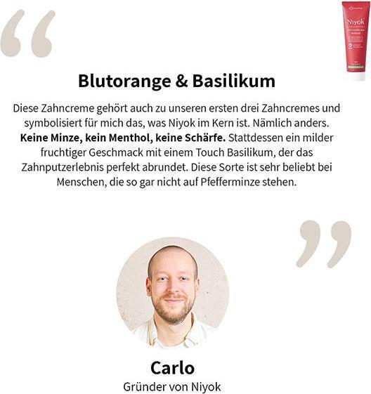 Image du produit Niyok Dentifrice Huile de coco Orange sanguine & Basilic 75 ml (75 ml)