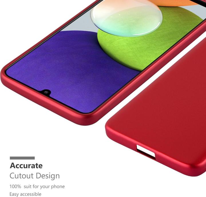 Actual product image Cadorabo TPU Matt Metallic Sleeve (Samsung Galaxy M22, Samsung Galaxy A22, Samsung Galaxy A32)
