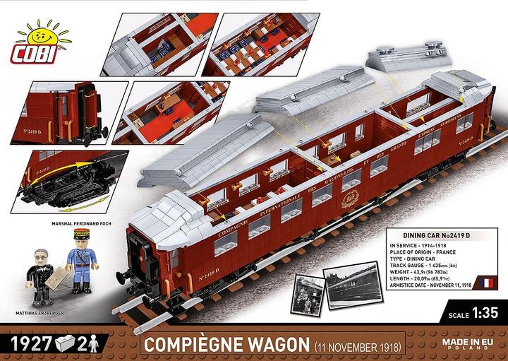 Image du produit Cobi Wagon de Compiègne 1918