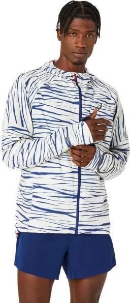ASICS Performance Metarun Shibori Wat Jacket Men Birch/Blue Expanse (M)