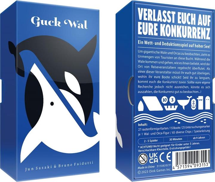 Actual product image Oink Games Look whale (d,f) (German, French, English, Spanish)