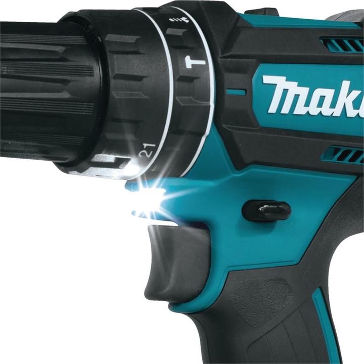 Actual product image Makita DHP482RTJ 18V 2x rechargeable battery-powered impact drill (Rechargeable battery operated)