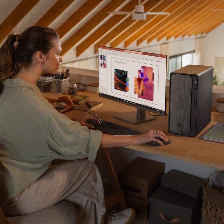 Produktbild HP OmniDesk Desktop M02-0005nc PC (AMD Ryzen 7 8700G, 32 GB, 1000 GB, AMD Radeon Graphics)