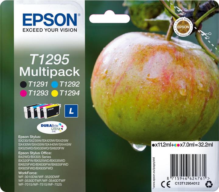 Produktbild Epson T1295 DuraBrite Ultra (M, BK, C, Y)
