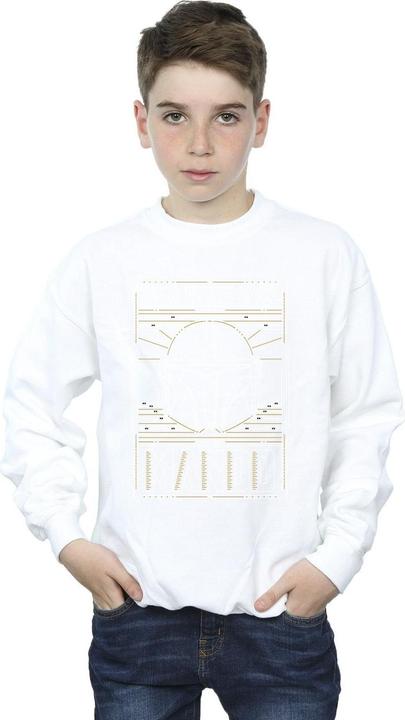 Produktbild Star Wars The Mandalorian The Way Outline Helm Sweatshirt Jungen (128)