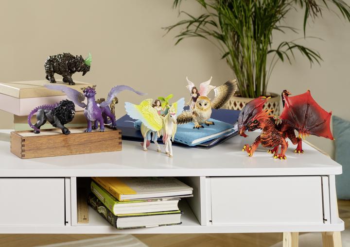 Actual product image Schleich Bayala elf on glitter owl