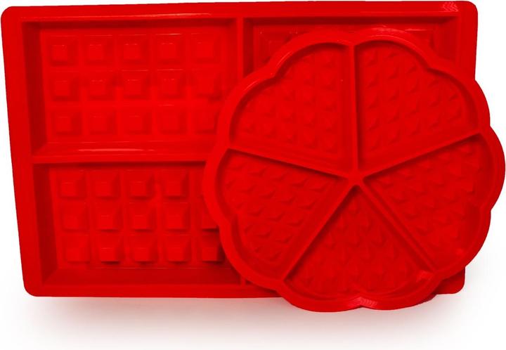 Produktbild Intirilife 2er Set Silikon Waffelformen (18.50 cm)