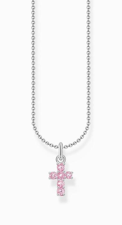 Immagine prodotto Thomas Sabo Collana con ciondolo a forma di croce in argento rosa (Argento 925, 38 - 45 cm)
