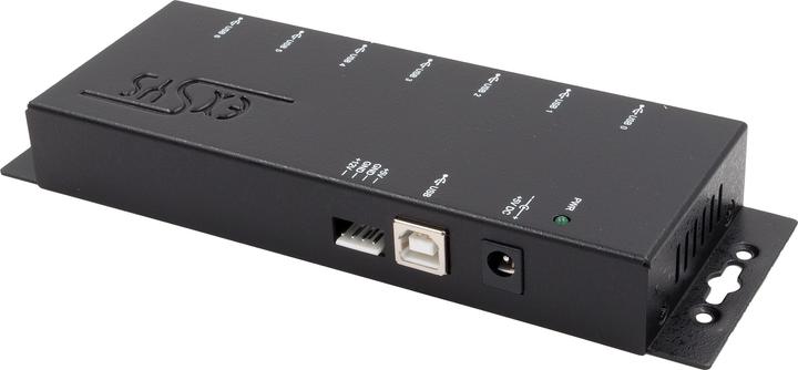 Produktbild Exsys GmbH 7-Port USB 2.0 HUB (Metallgehäuse), inkl (USB-B, 7 Ports)