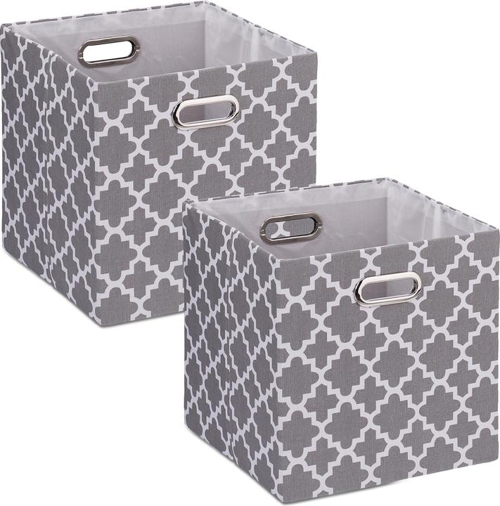 Produktbild Relaxdays 2x Aufbewahrungsbox (30.5 x 30.5 x 30.5 cm, 26.50 l)