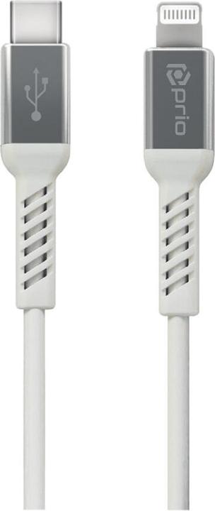 prio Charge & Sync USB C vers Lightning Mfi -certifié 2 m blanc (2 m)