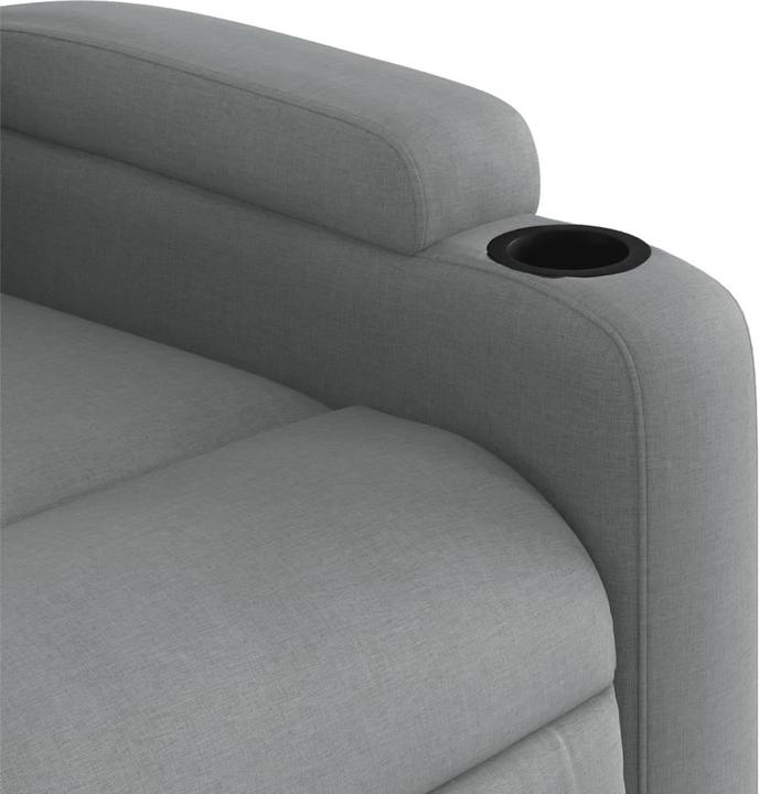 Actual product image VidaXL Massage chair light grey fabric,Colour: Light grey,Material: Fabric