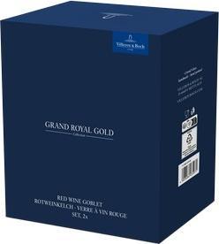 Produktbild Villeroy & Boch Rotweinkelch, Set 2tlg. Grand Royal Gold (20 cl, 2 Gläser, Rotweingläser)