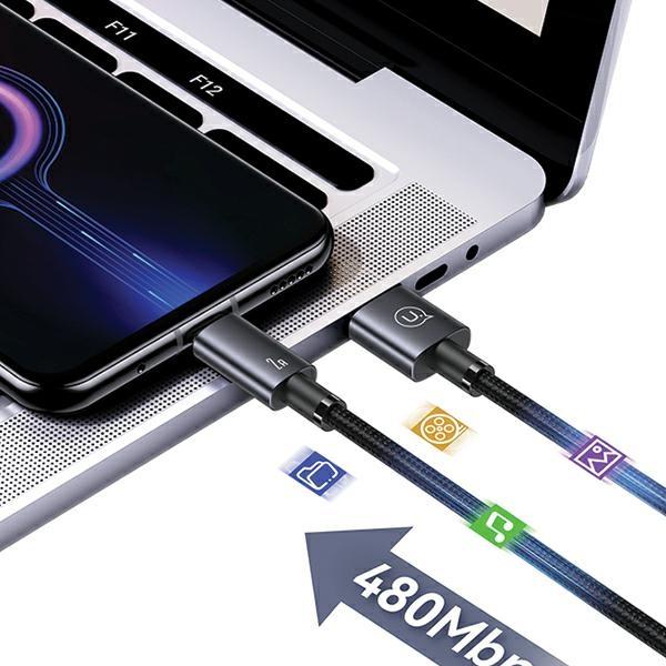 Immagine prodotto Usams Cavo USB na Micro-USB 2A 2m a ricarica rapida stalowy/tarnish SJ670USB01 (US-SJ670) (2 m, USB 2.0)