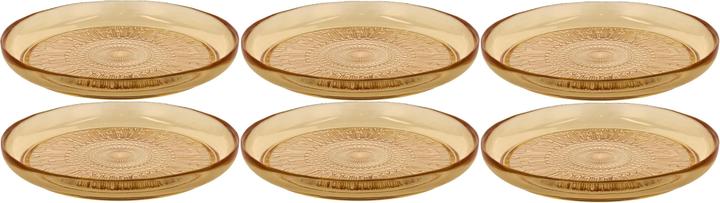 Bitz Assiettes petit déjeuner & dessert Kusintha Ø 25 cm, 6 pièces, Amber (6 x, 25 cm)