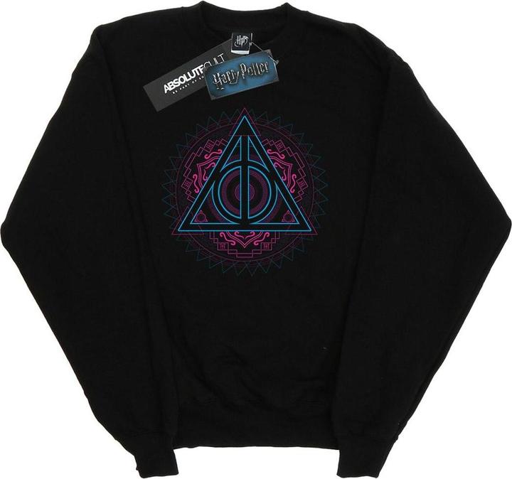 Actual product image Mens Neon Deathly Hallows Sweatshirt (L)