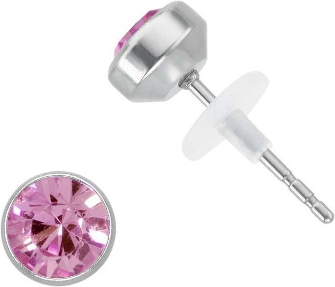 Bijouteria Ohrstecker (Edelstahl, Kristall, PVC)