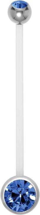 Actual product image Bijouteria Pregnancy-piercing (Stainless steel, Bioplastic, Crystal)