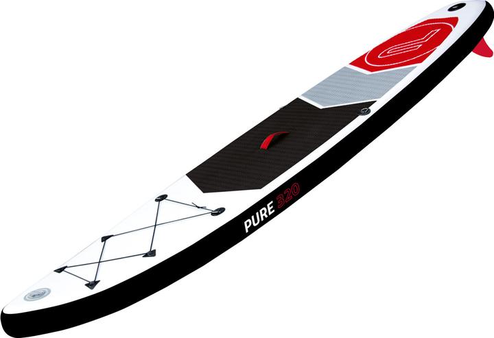 Image du produit Pure Pure2improve Stand-Up Paddle Board 4Fun Basic 320 (blanc/rouge/gris, 320cm × 76cm × 15cm, 10.6kg)