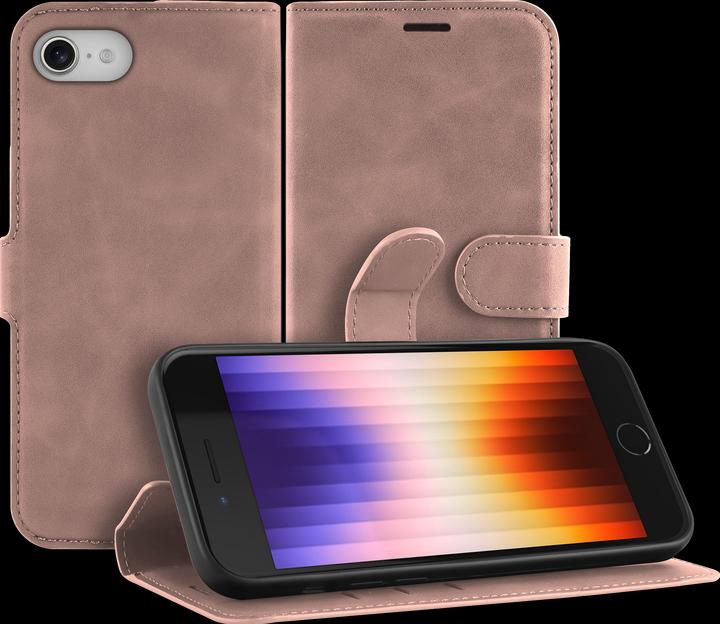 Cazy Premium wallet case for iPhone SE 2022, magnetic wallet case, card slots, stand - (Apple iPhone SE (3rd Gen))