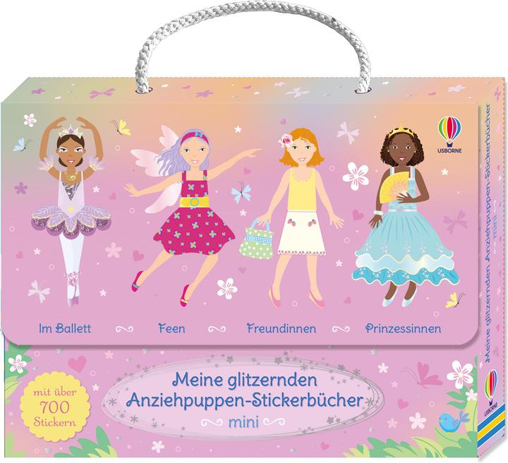 Produktbild Meine glitzernden Anziehpuppen-Stickerbücher mini: Im Ballett, Feen, Freundinnen und P